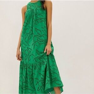 Like New Anthropologie Belrose Eyelet Maxi Dress. Perfect condition. Size XL